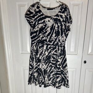 Fashion to Figure Black and White Dress